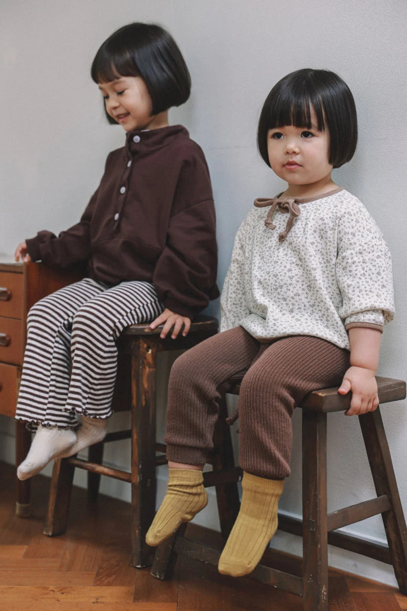 Onu - Korean Baby Fashion - #babyoninstagram - Flower Ribbon Tee - 3