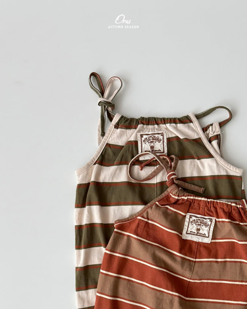 Onu - Korean Baby Fashion - #babylifestyle - String Overalls - 4