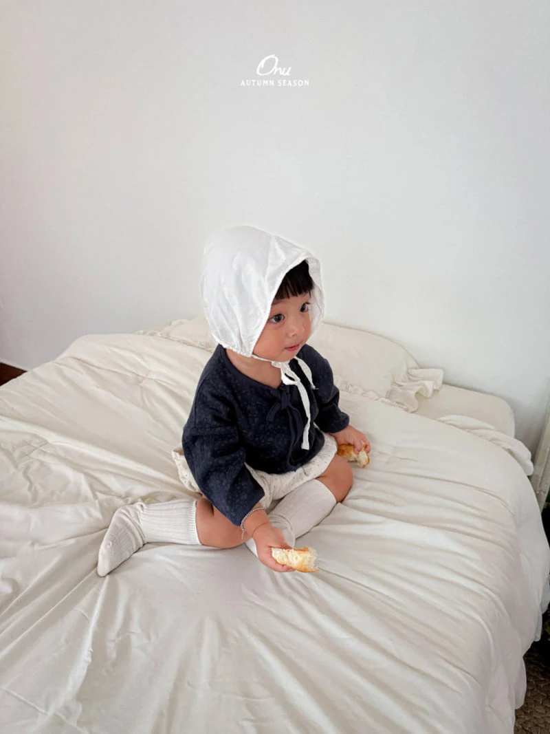 Onu - Korean Baby Fashion - #babyoninstagram - Flower Ribbon Tee - 4