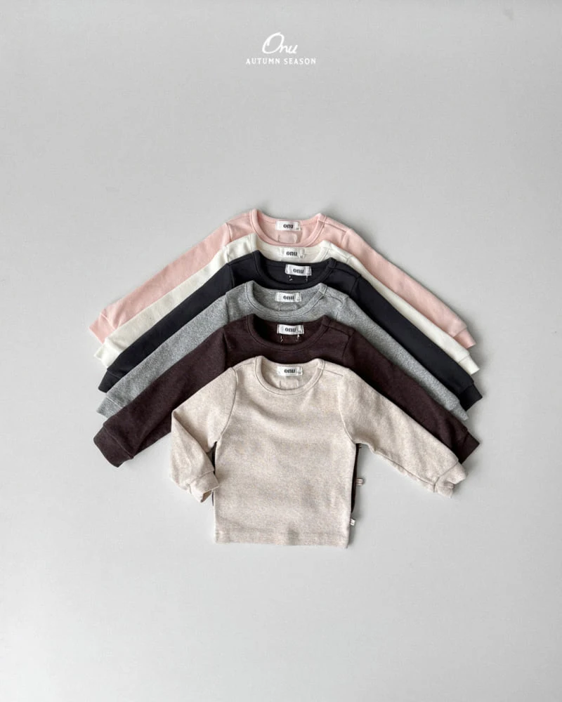 Onu - Korean Baby Fashion - #babyootd - Rib Cuff Tee