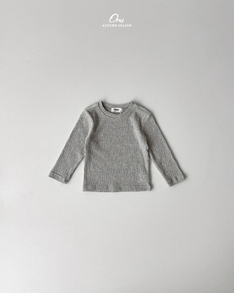 Onu - Korean Baby Fashion - #babyoutfit - Rib Spandex Tee - 7