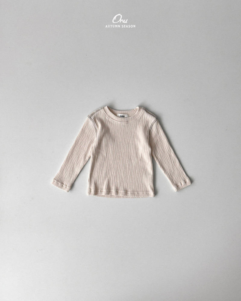 Onu - Korean Baby Fashion - #babyoutfit - Rib Spandex Tee - 8