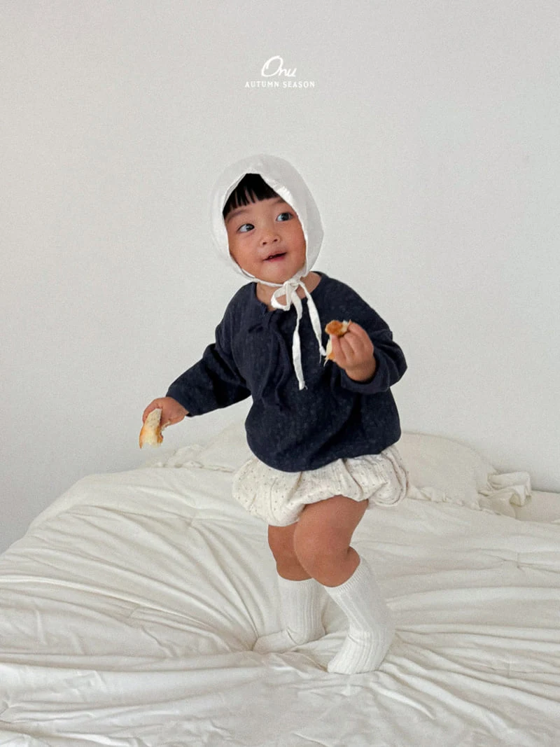 Onu - Korean Baby Fashion - #babyoutfit - Flower Ribbon Tee - 6