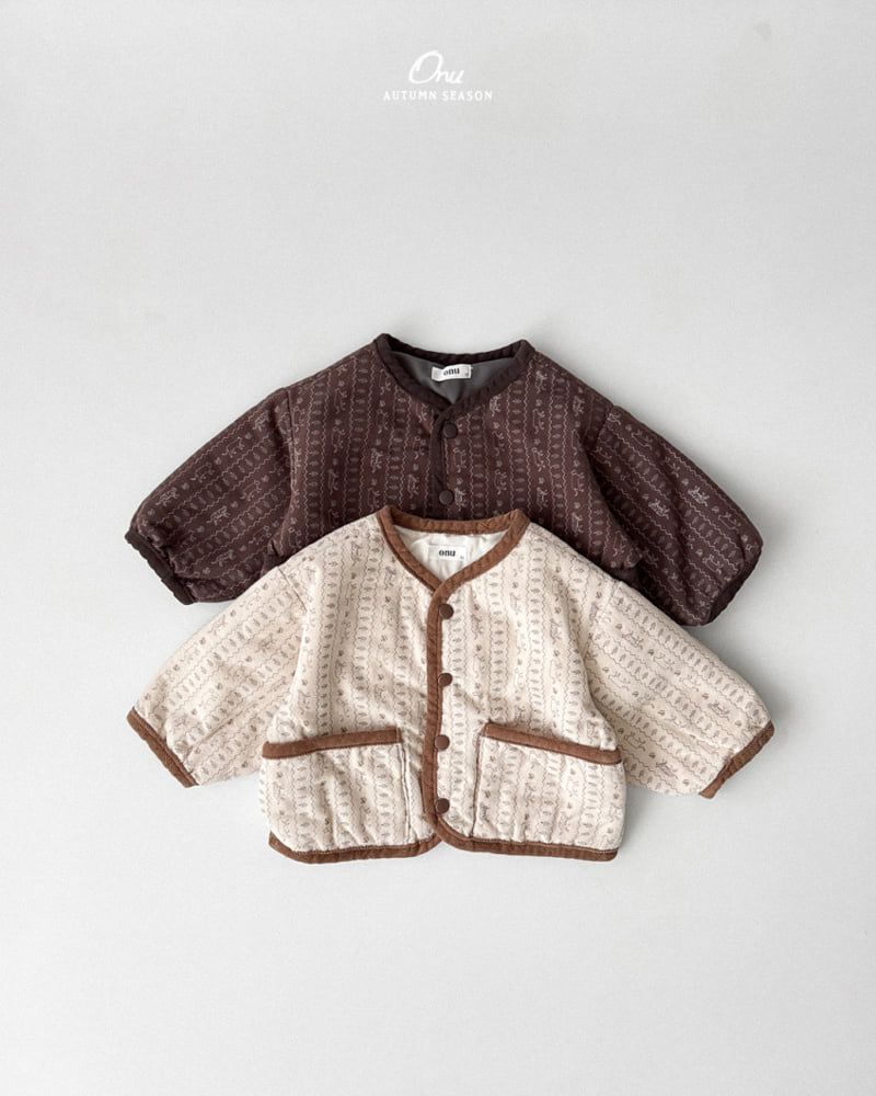 Onu - Korean Baby Fashion - #babyoutfit - Quilted Jumper