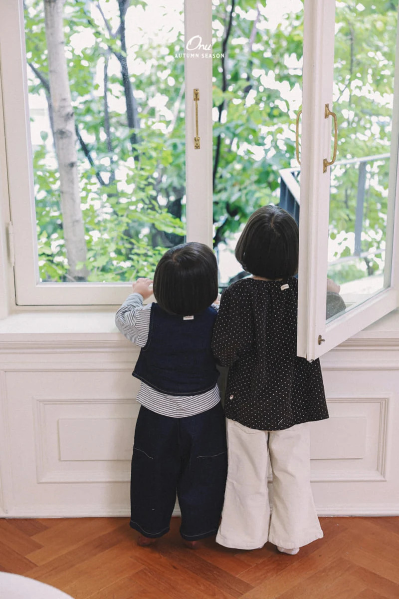 Onu - Korean Baby Fashion - #babyoutfit - Dot Shirring Blouse - 12