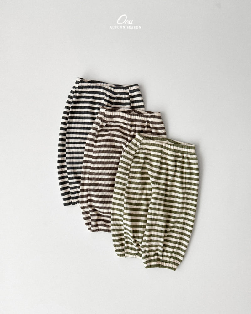 Onu - Korean Baby Fashion - #babyoutfit - Waffle Jogger Pants