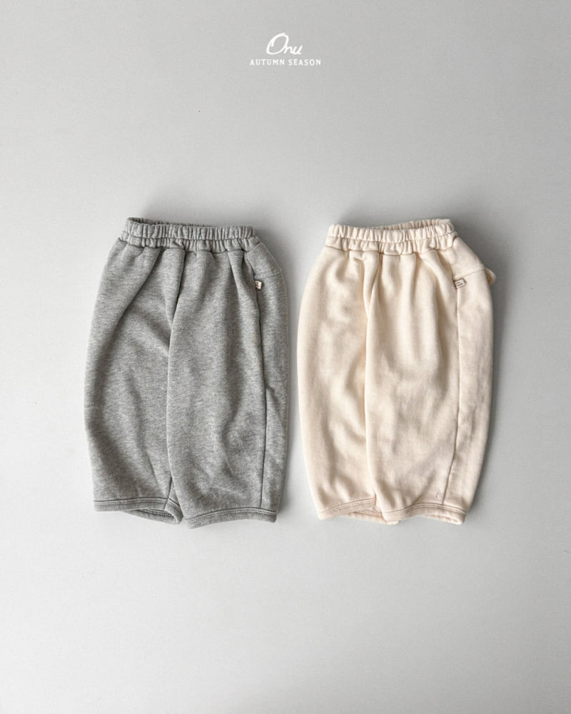 Onu - Korean Baby Fashion - #babyoutfit - Cushion Terry Pants