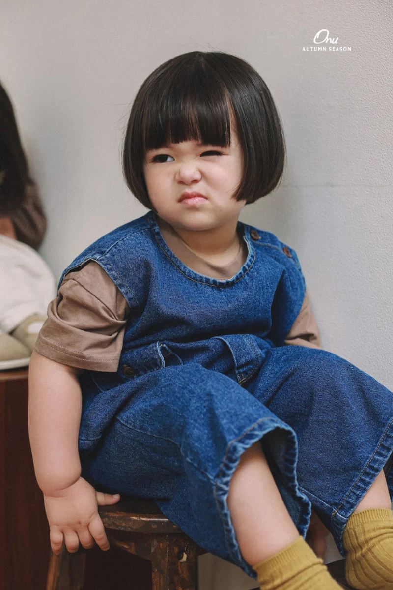Onu - Korean Baby Fashion - #babyoutfit - Slit Overalls - 8