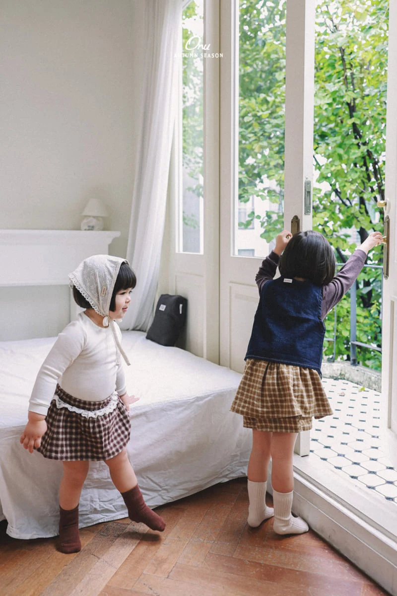Onu - Korean Baby Fashion - #babyoutfit - Cancan Skort - 5