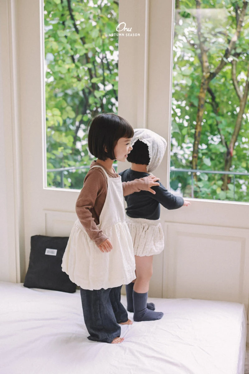 Onu - Korean Baby Fashion - #babyoutfit - Suspender Balloon One-piece - 5