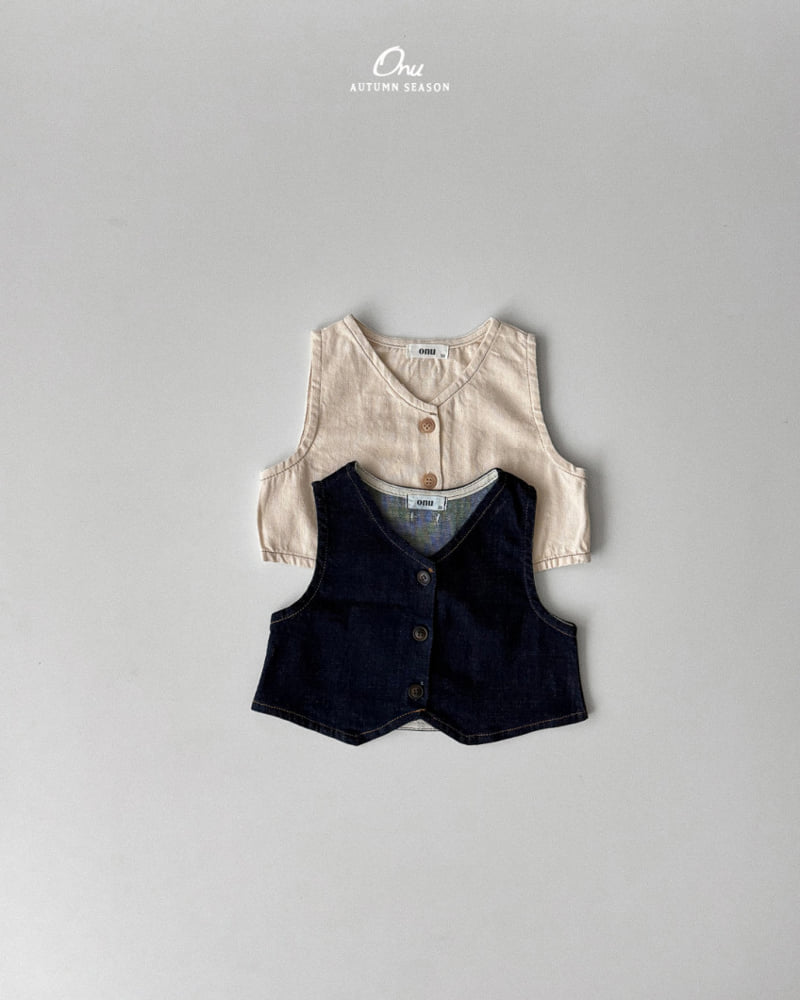 Onu - Korean Baby Fashion - #babywear - V-Neck Vest