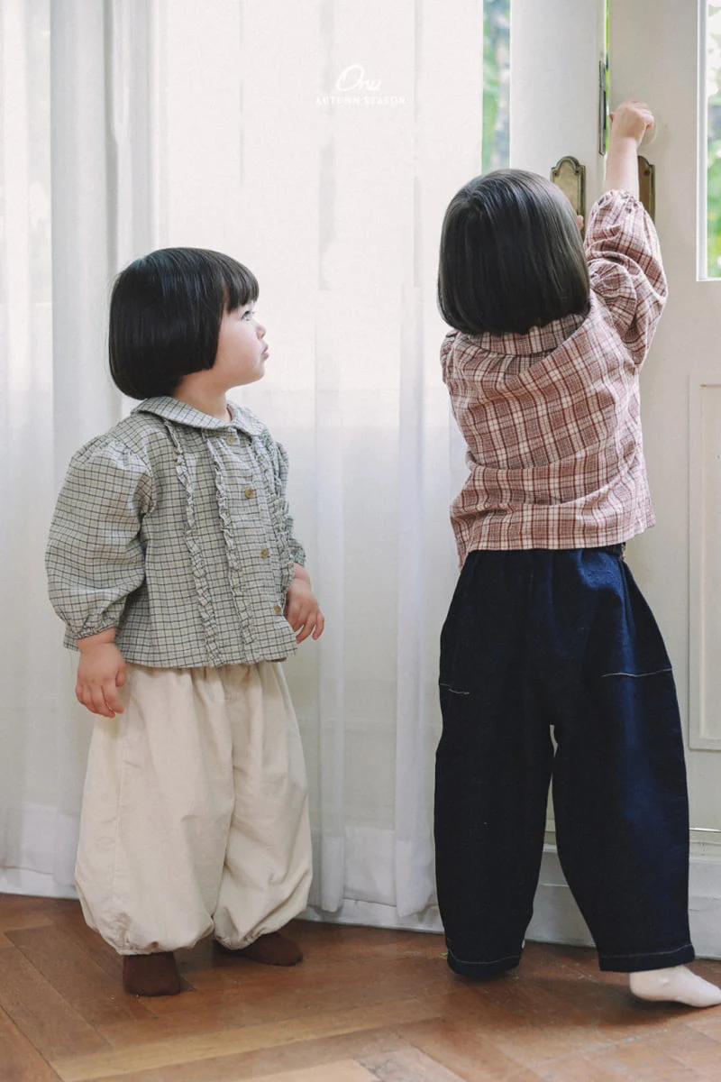 Onu - Korean Baby Fashion - #babyoutfit - Round Pleated Pants - 4