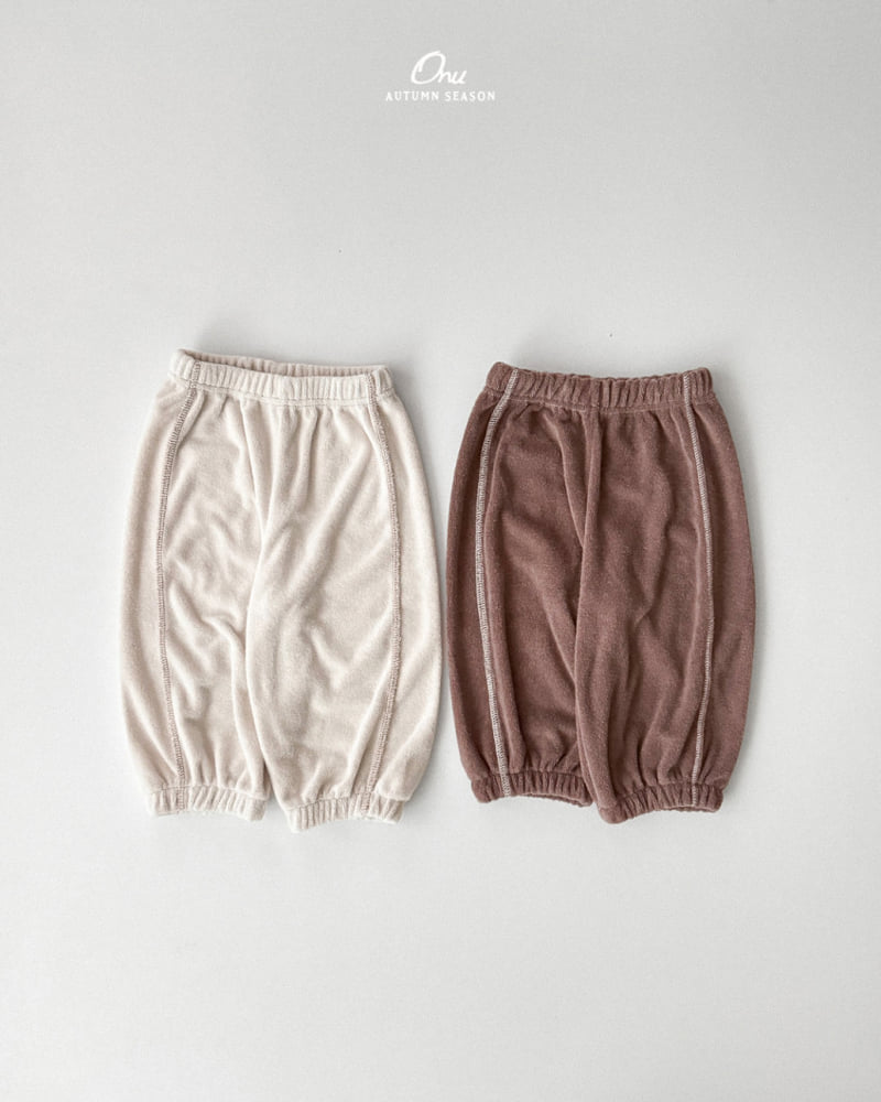 Onu - Korean Baby Fashion - #babywear - Boucle Terry Pants