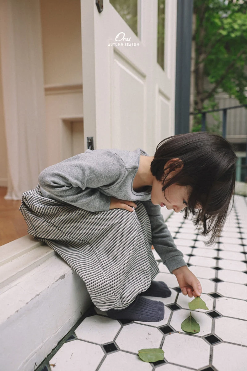 Onu - Korean Baby Fashion - #onlinebabyboutique - Rib Cuff Tee - 5