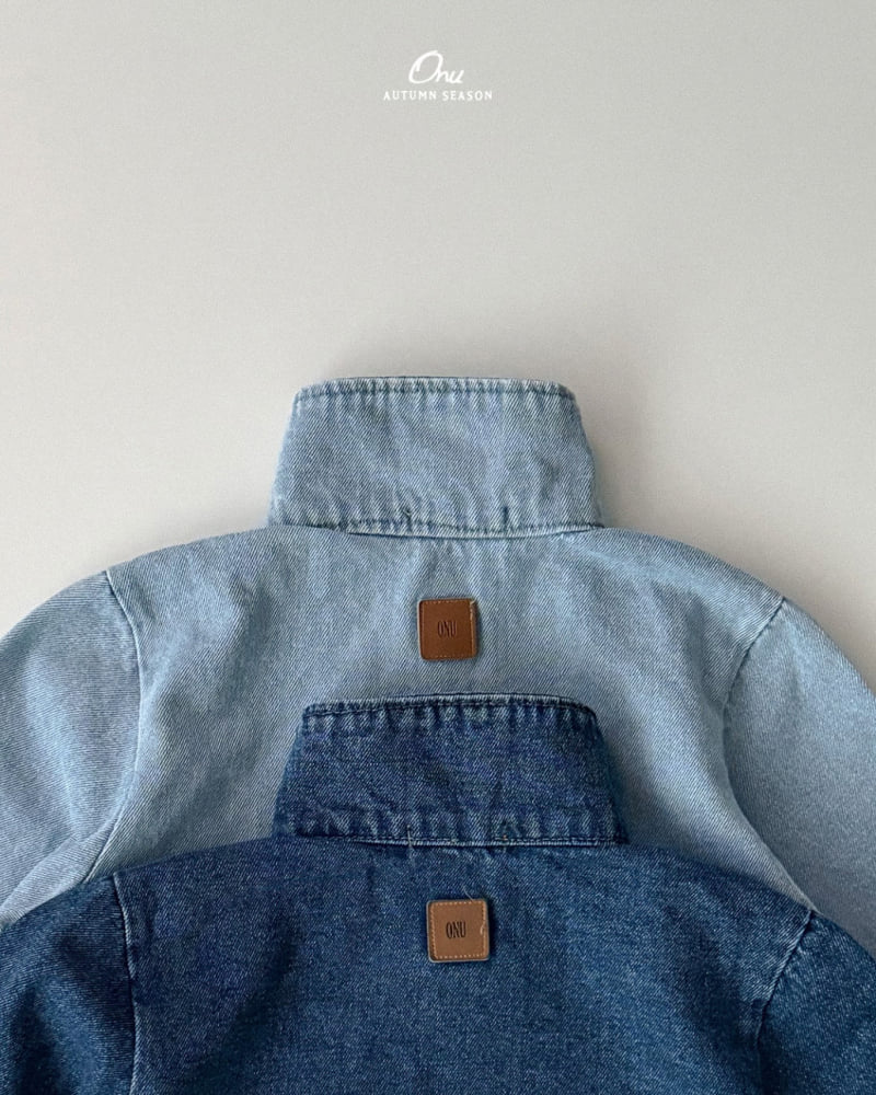 Onu - Korean Baby Fashion - #onlinebabyboutique - Pocket Denim Jacket - 12