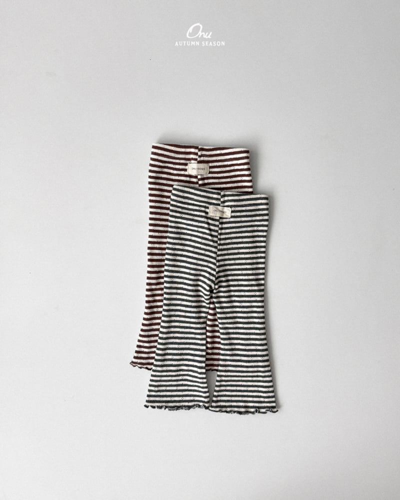 Onu - Korean Baby Fashion - #onlinebabyboutique - Frill Bootcut Pants