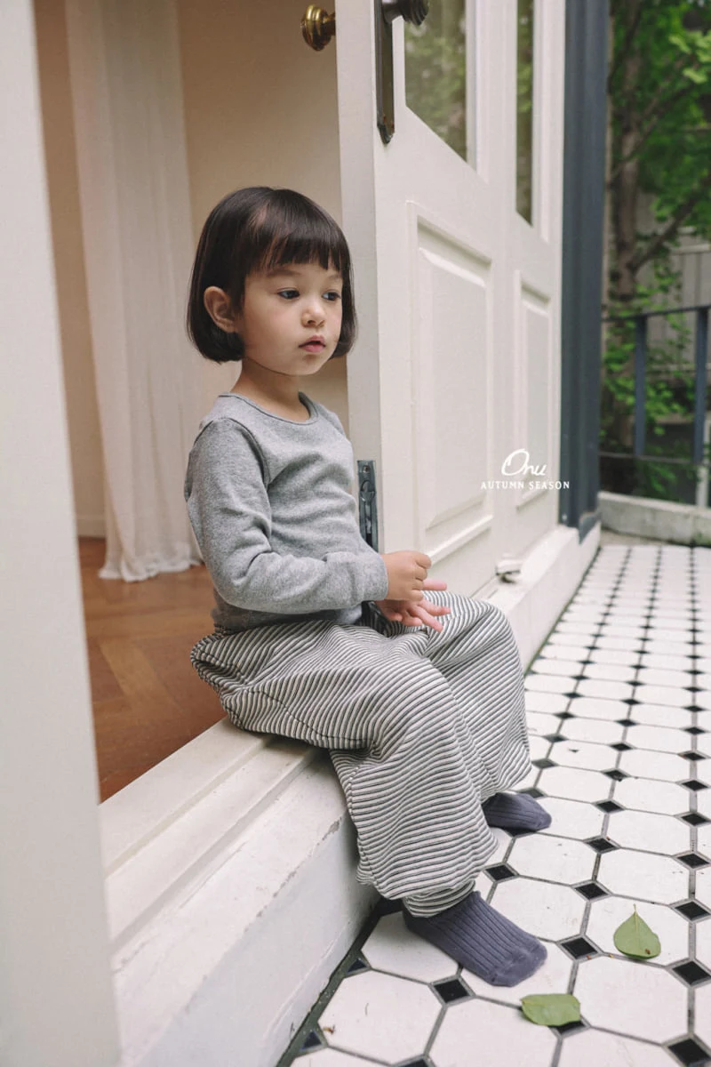 Onu - Korean Baby Fashion - #onlinebabyshop - Rib Cuff Tee - 6