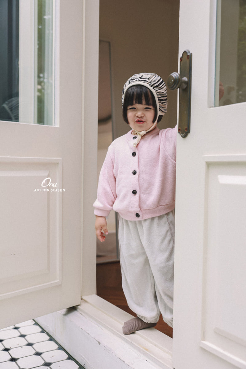 Onu - Korean Baby Fashion - #onlinebabyshop - Boucle Terry Pants - 3
