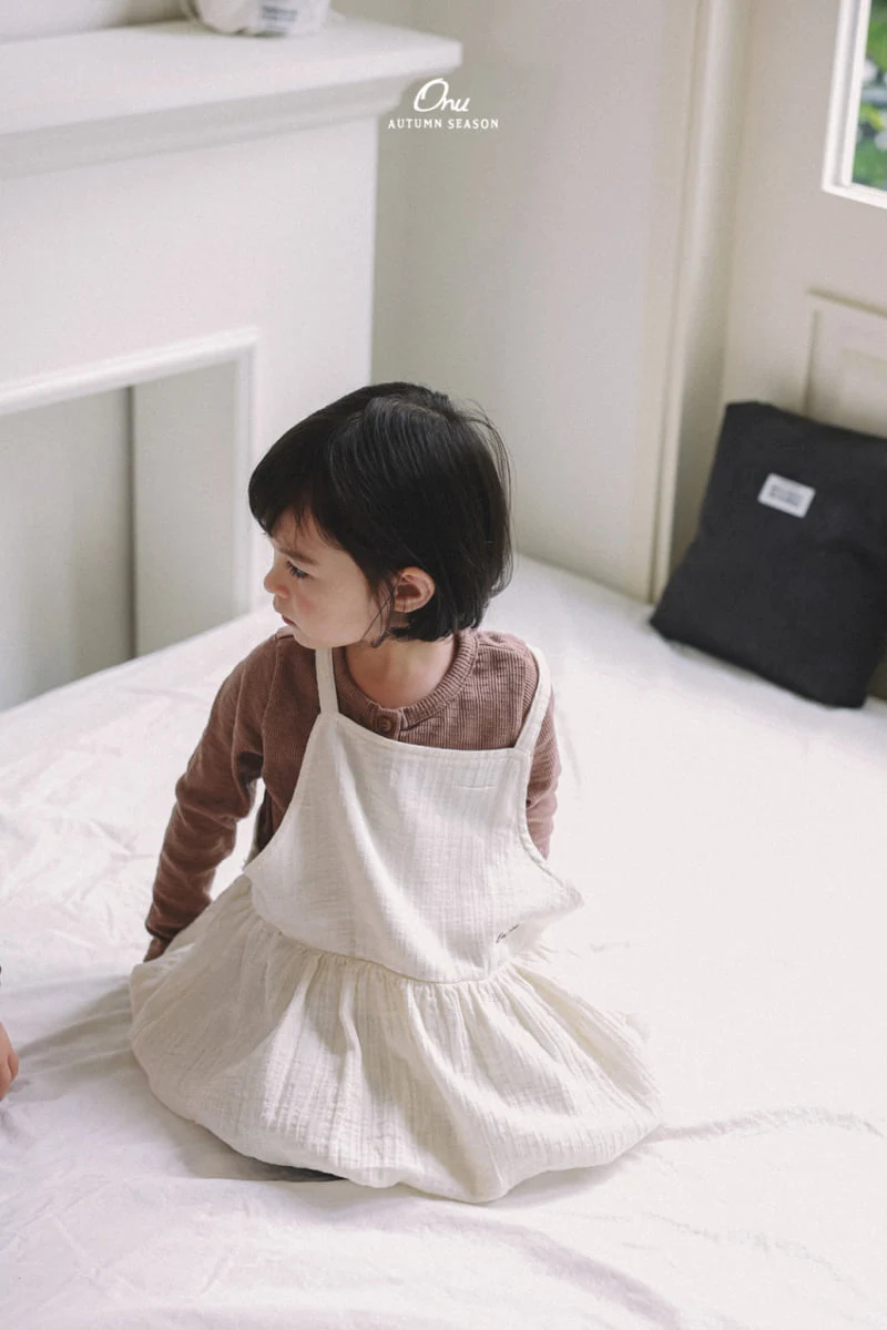 Onu - Korean Baby Fashion - #onlinebabyshop - Suspender Balloon One-piece - 8