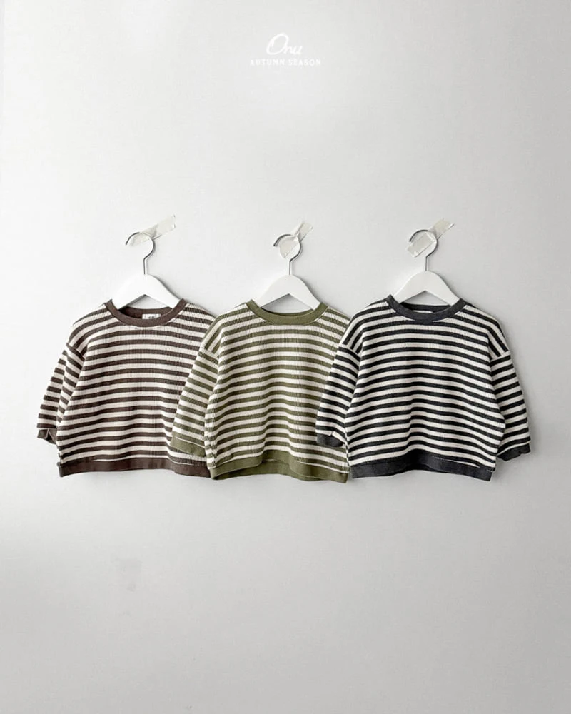 Onu - Korean Baby Fashion - #smilingbaby - Waffle Sweatshirt