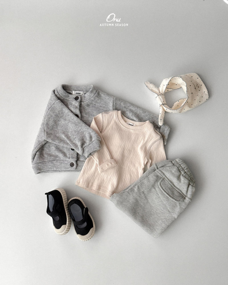 Onu - Korean Baby Fashion - #smilingbaby - Cushion Terry Pants - 5