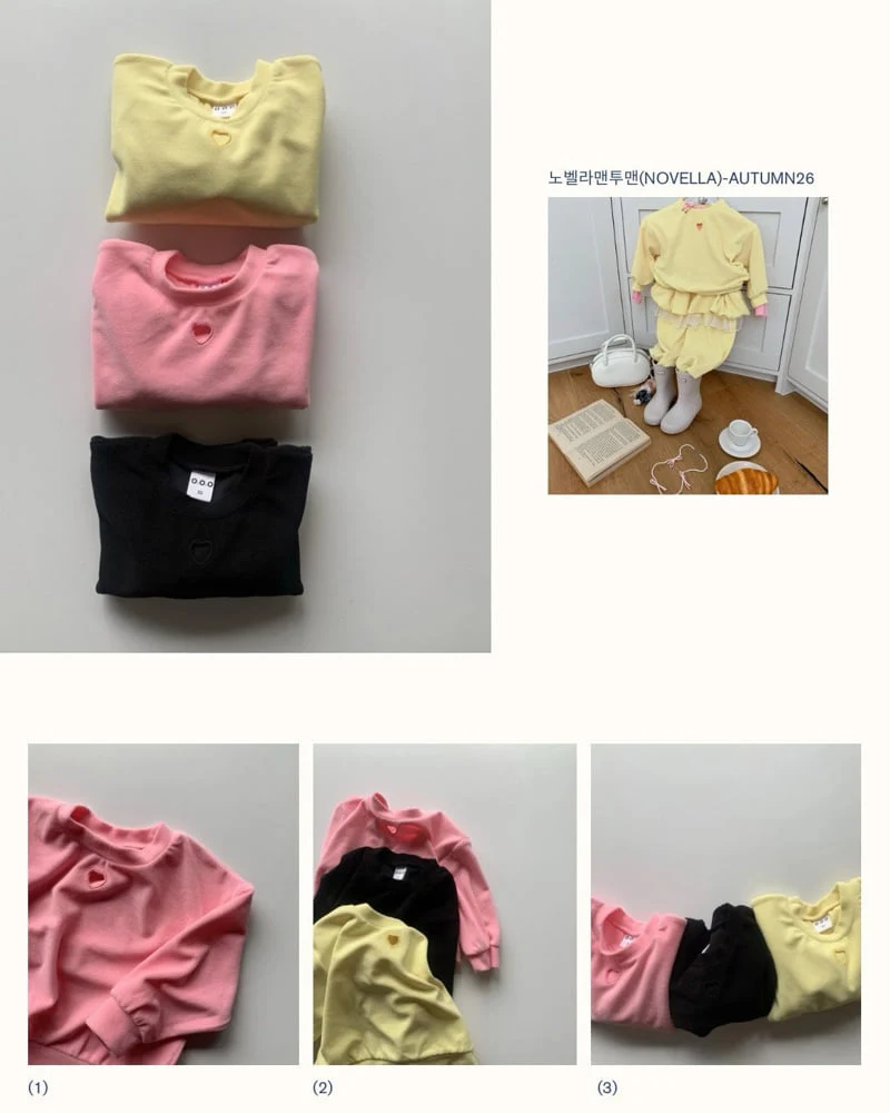 Ooo - Korean Children Fashion - #prettylittlegirls - Novella Sweatshirt - 3