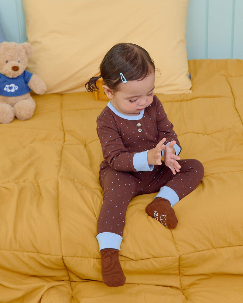 Oott Bebe - Korean Baby Fashion - #babyboutique - Chou Chou Dot Easywear - 7