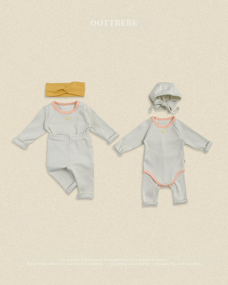 Oott Bebe - Korean Baby Fashion - #babyboutique - Vanilla Latte Bonnet (Bebe) - 11