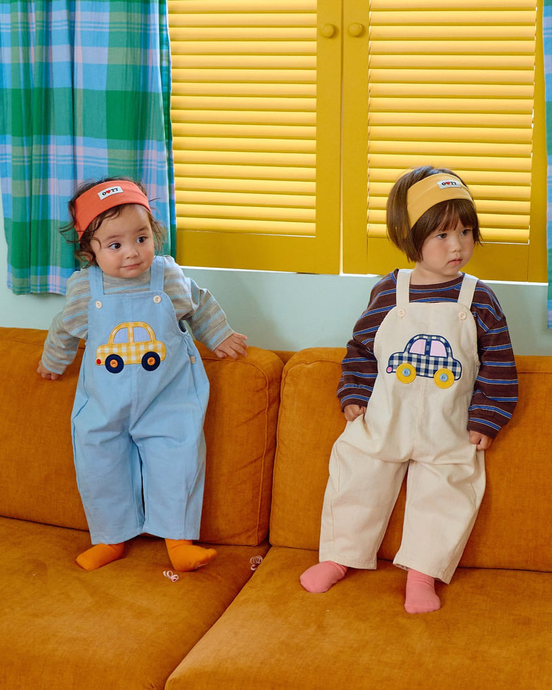 Oott Bebe - Korean Baby Fashion - #babyboutiqueclothing - Vroom Denim Overalls - 7