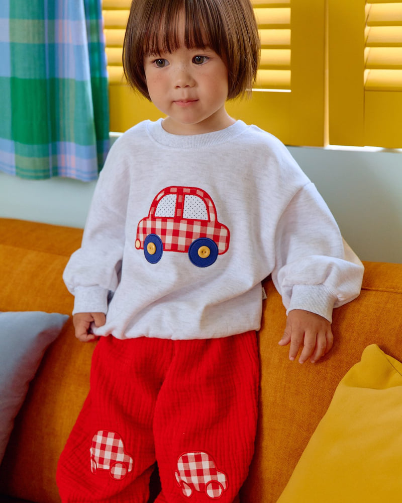 Oott Bebe - Korean Baby Fashion - #babyboutiqueclothing - Vroom Sweatshirt - 6