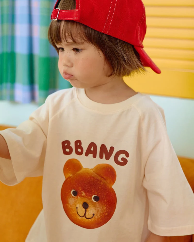 Oott Bebe - Korean Baby Fashion - #babyboutiqueclothing - Bread Raglan Tee (Kids) - 6