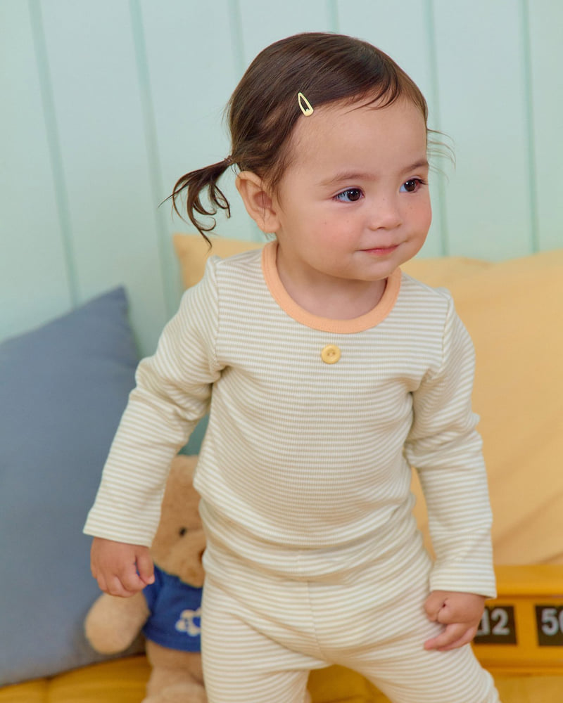 Oott Bebe - Korean Baby Fashion - #babyboutiqueclothing - Vanilla Latte Easywear - 10