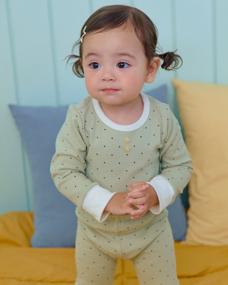 Oott Bebe - Korean Baby Fashion - #babyclothing - Chou Chou Dot Easywear - 9