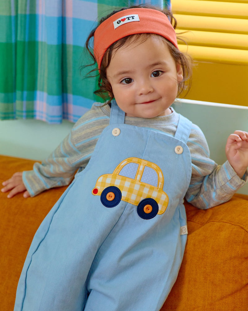Oott Bebe - Korean Baby Fashion - #babyclothing - Vroom Denim Overalls - 8
