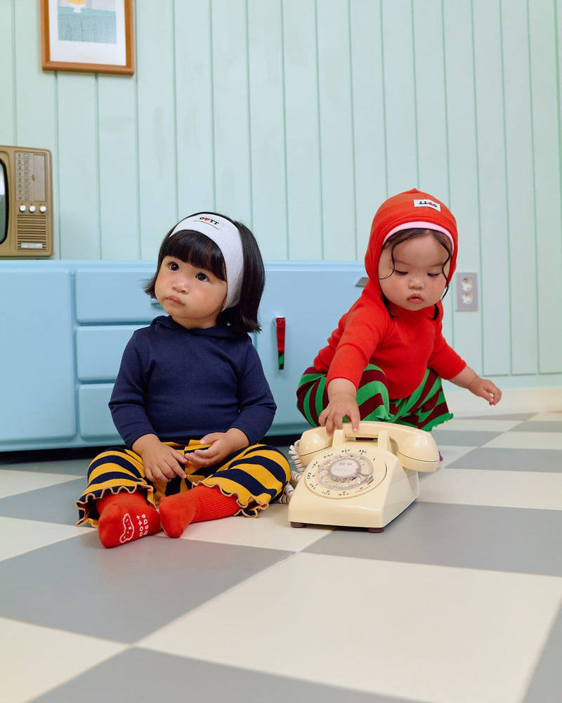 Oott Bebe - Korean Baby Fashion - #babyclothing - Retro Hooded Slim Tee - 5