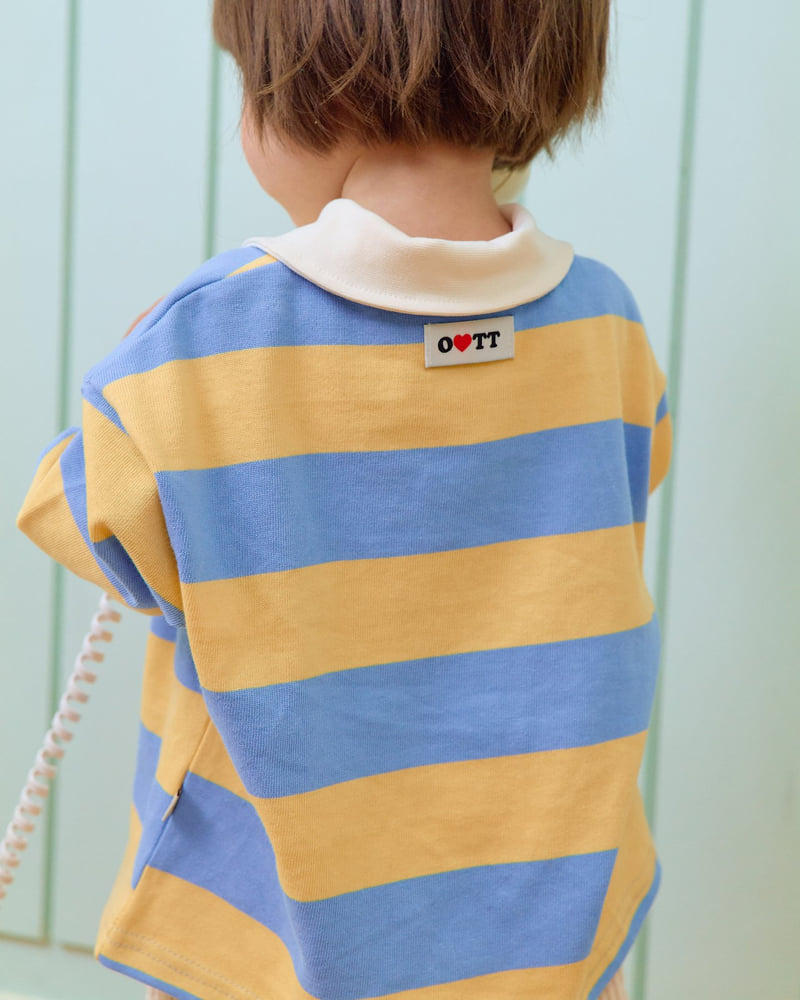 Oott Bebe - Korean Baby Fashion - #babyclothing - Play Rugby Collar Tee - 11