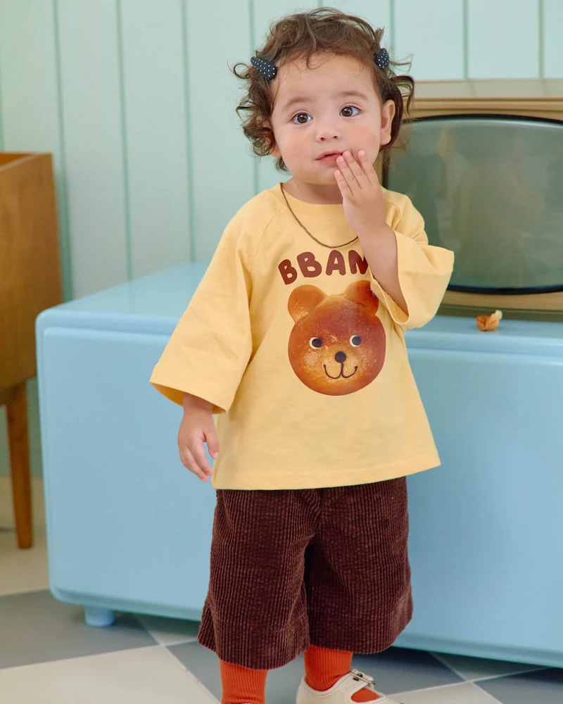 Oott Bebe - Korean Baby Fashion - #babyclothing - Bread Raglan Tee (Kids) - 7