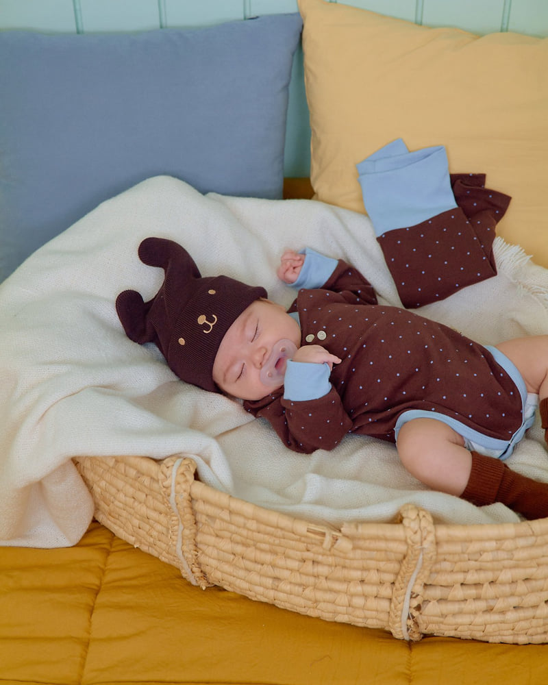 Oott Bebe - Korean Baby Fashion - #babyfashion - Chou Chou Dot Bodysuit (Bebe) - 11
