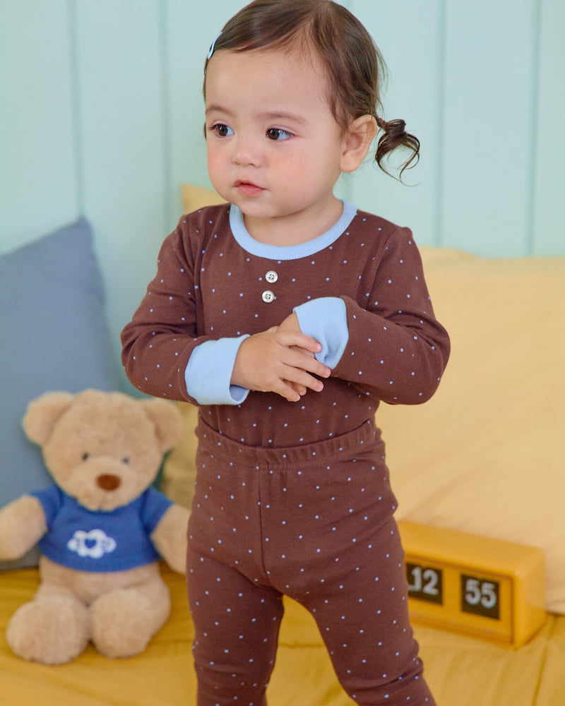 Oott Bebe - Korean Baby Fashion - #babyfashion - Chou Chou Dot Easywear - 10