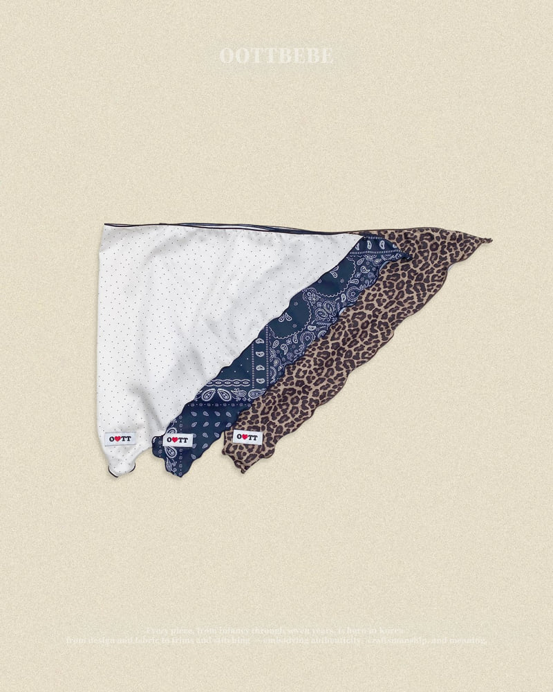 Oott Bebe - Korean Baby Fashion - #babyfashion - Point Scarf