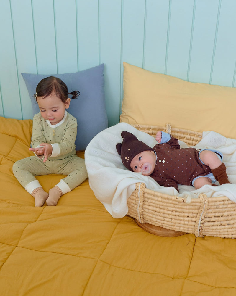 Oott Bebe - Korean Baby Fashion - #babyfever - Chou Chou Dot Bodysuit (Bebe) - 12