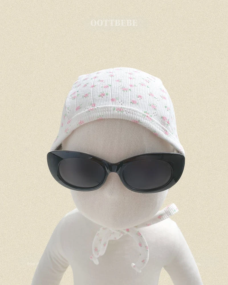 Oott Bebe - Korean Baby Fashion - #babyfever - Coco Flower Bonnet (Bebe) - 5
