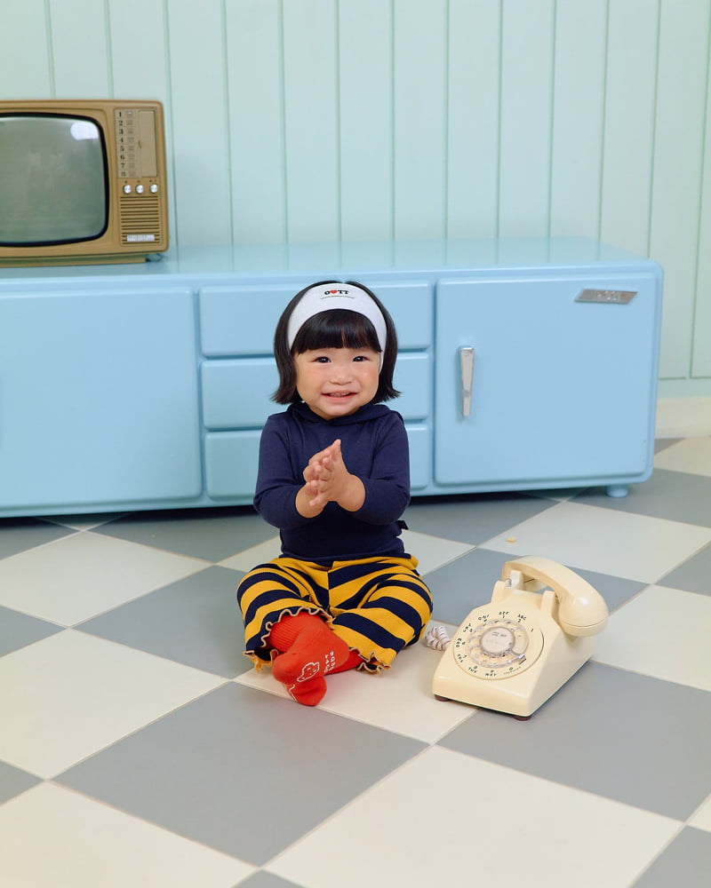 Oott Bebe - Korean Baby Fashion - #babyfever - Retro Hooded Slim Tee - 7