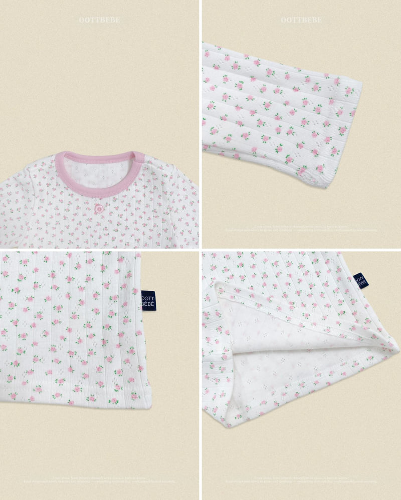 Oott Bebe - Korean Baby Fashion - #babyfever - Coco Flower Easywear - 3