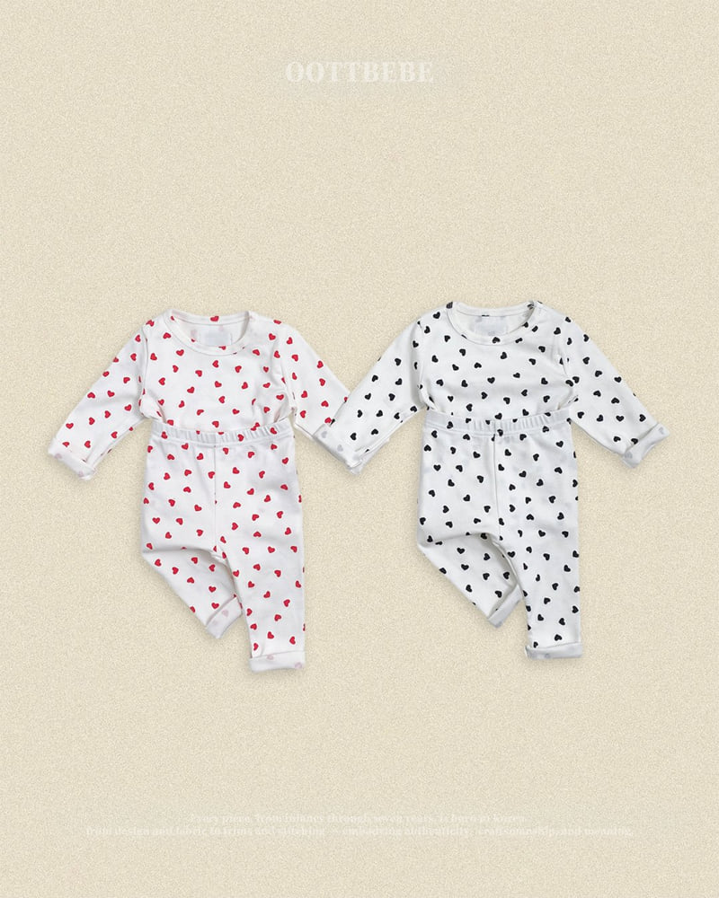 Oott Bebe - Korean Baby Fashion - #babyfever - Petit Heart Easywear