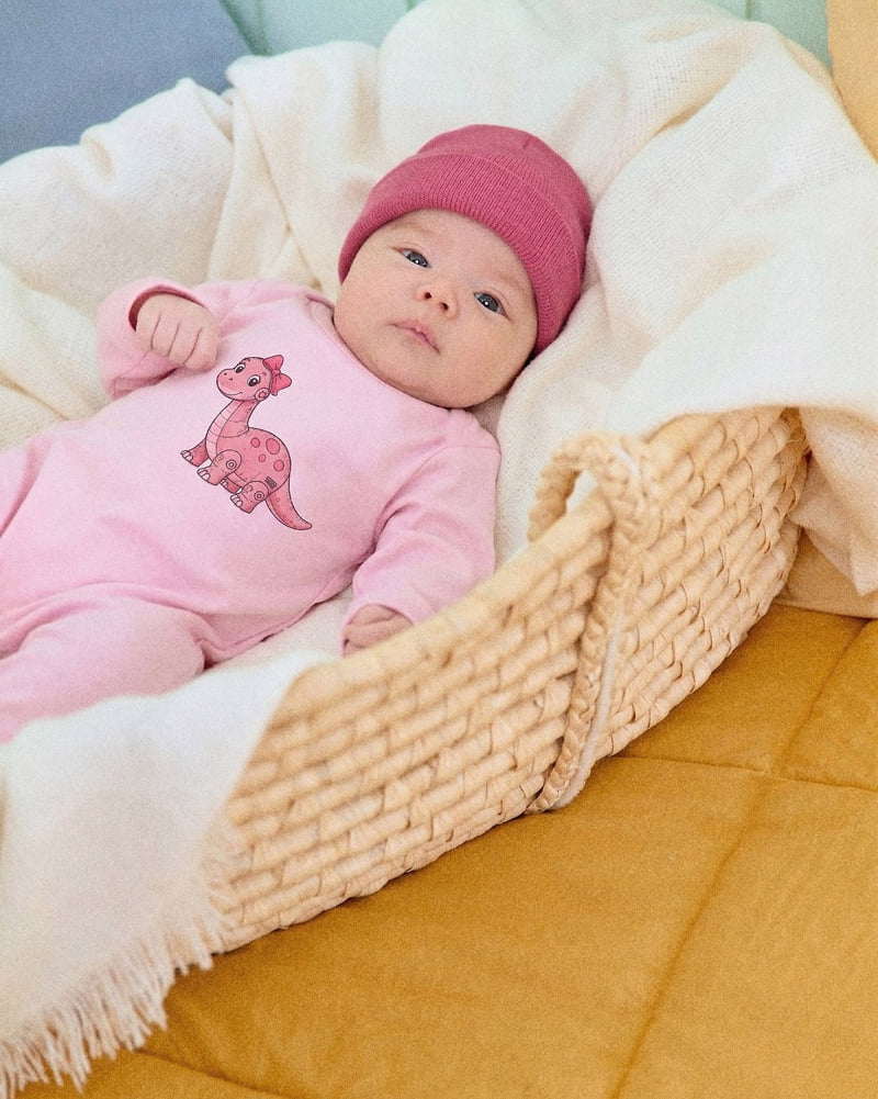 Oott Bebe - Korean Baby Fashion - #babygirlfashion - Robot Dino Full Bodysuit (Bebe) - 11