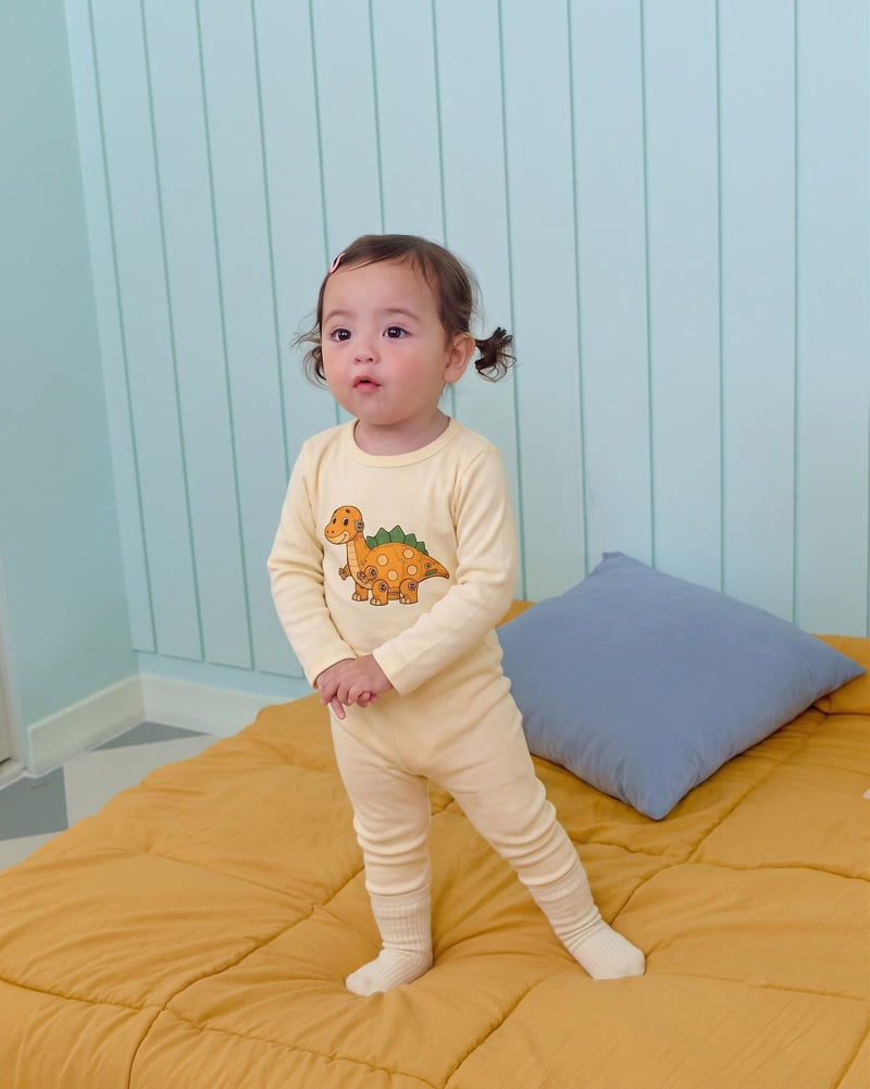 Oott Bebe - Korean Baby Fashion - #babygirlfashion - Robot Dino Easywear - 10