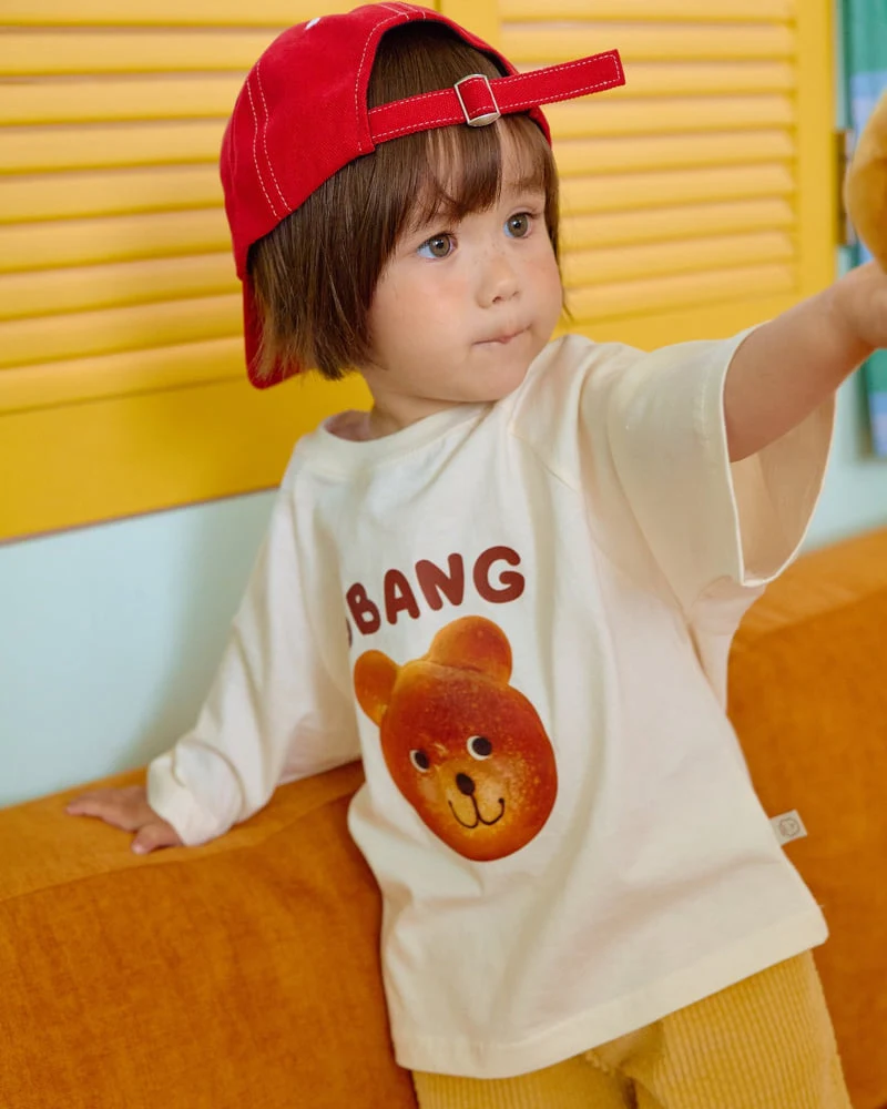 Oott Bebe - Korean Baby Fashion - #babygirlfashion - Bread Raglan Tee (Kids) - 10