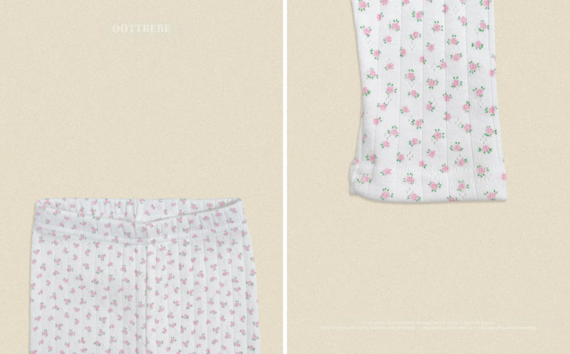 Oott Bebe - Korean Baby Fashion - #babyfever - Coco Flower Easywear - 4