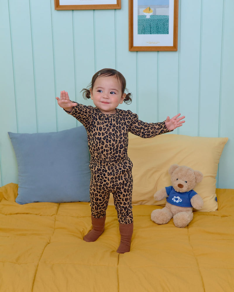 Oott Bebe - Korean Baby Fashion - #babylifestyle - Little Leopard Easywear - 7